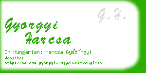 gyorgyi harcsa business card